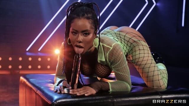neon fishnet.
