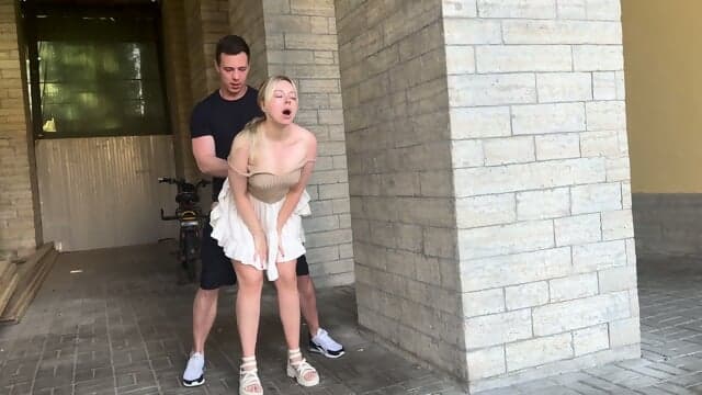 Blonde Public Fuck Summer