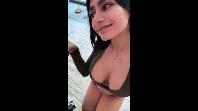 Mia Khalifa Flaunts Her Fat Tits And Fit Body.