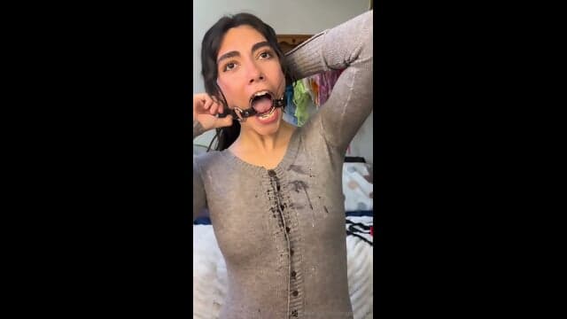 Spit drooling fetish