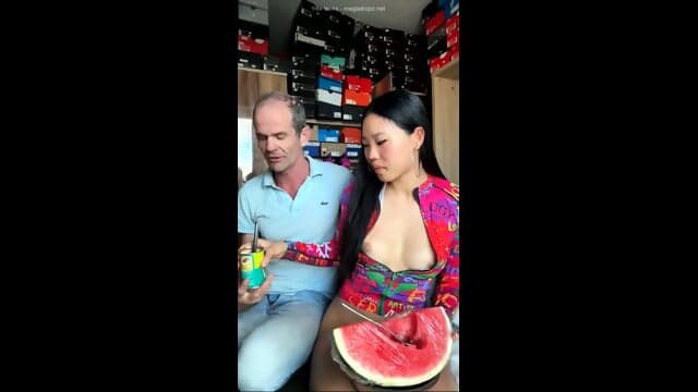 MichelleFromChina18Yes Fucks An Old Man's Dick