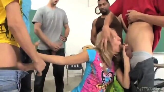 Chastity Lynn Blowbang Teen Glazing SUB ESPAÃOL