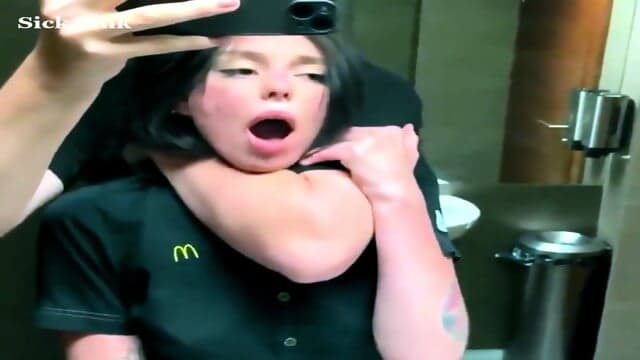 Mc Donald's Employees Having A Quicky In The Bathroom At Work