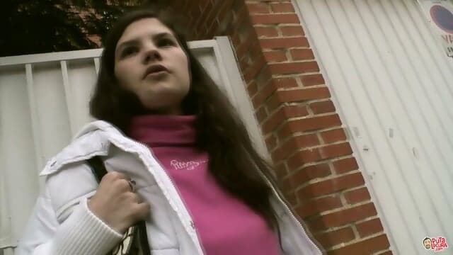 Young Brunette  Fucking A Stranger