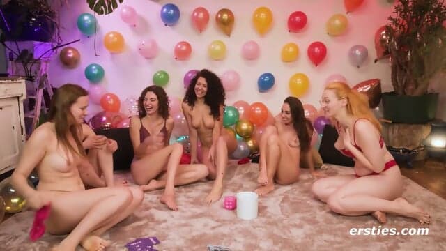 Amateur Lesbian Dare Ring: Chemistry Heats Up With Blindfold & Footjob