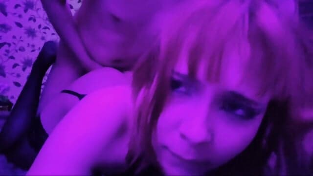 Alt Goth Girl Deep Throat & Hard Doggystyle Big Tits