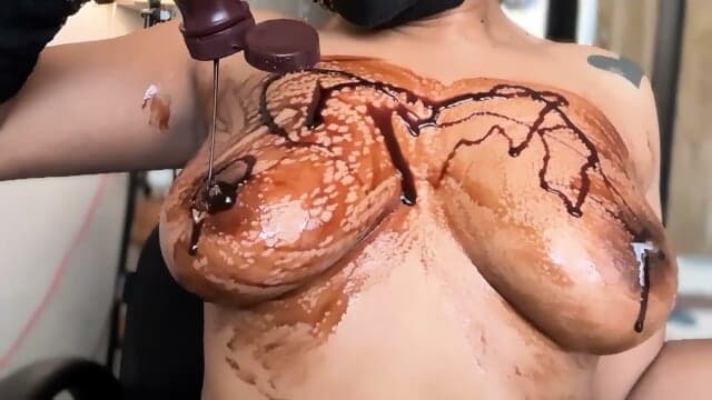Princess-69 Chocolate Boobs And Hard Spanks Ass With Striptease
