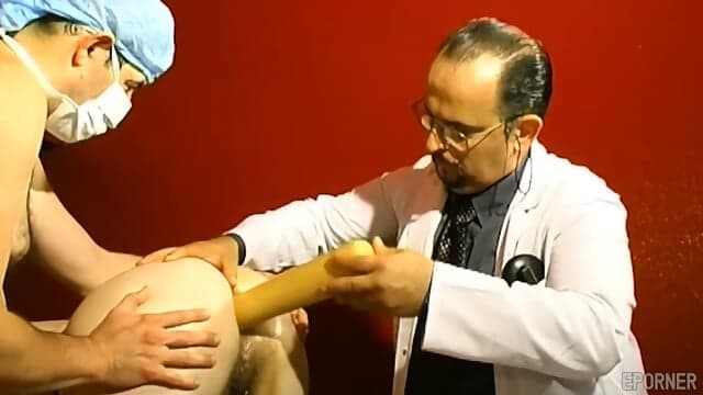 Doctor Performs Rough Anal Exam On Brunette Patient