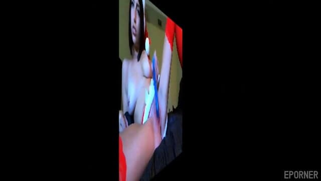 Brunette In Santa Cosplay Teases With Her Cunt