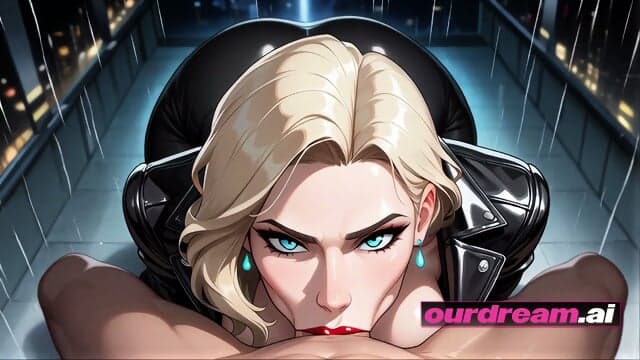 Ourdream Hentai | Blonde Anime Babe's Stormy Skyscraper Blowjob