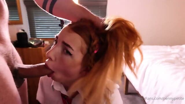 British Redhead School Girl Gets Anal