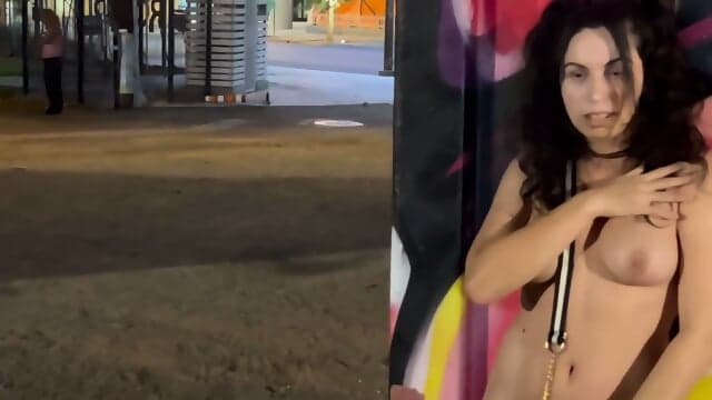 Nicole Niagara    Public Alley   Naked Whore Masturbates