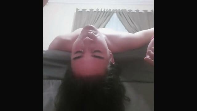 Upside-Down Throat Fucking: Hardcore Amateur Blowjob