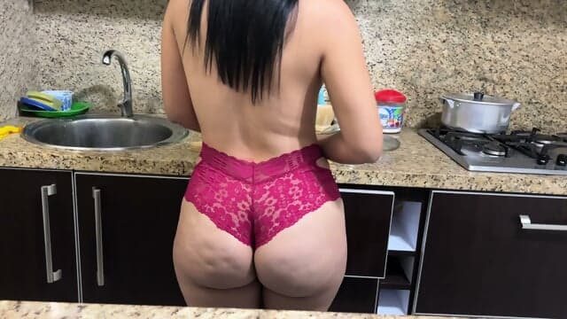 I Found My Stepmother Cooking In Hot Pants With Her Boyfriend