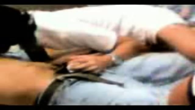 Amateur blowjob on a great music rythm