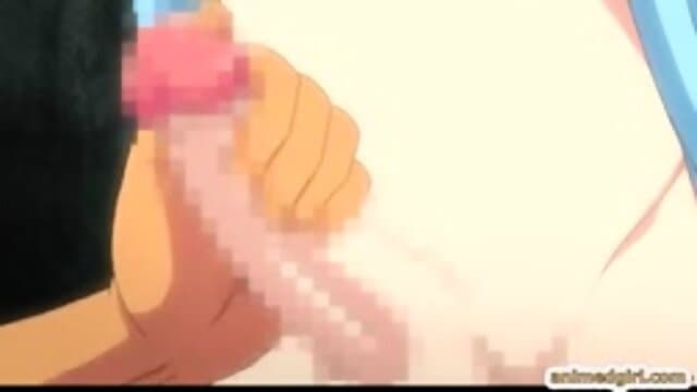 Shemale hentai gets sucking her cock and assfucking