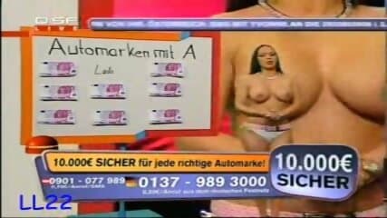 German Host Of TV Game Show Strips Off Her Top
