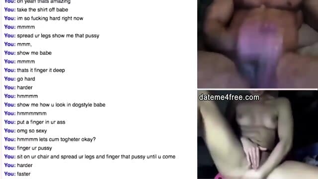 The Brunette Amateur Girl Online Helps the Man to Cum