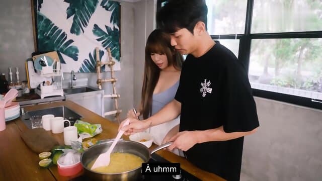 Fuck girl in the kitchen