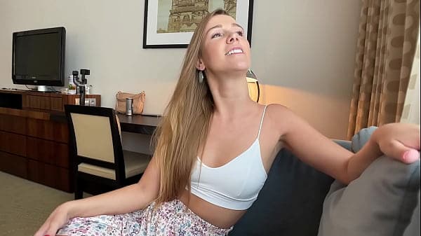 Interview turns into Sex with accidental Creampie with Alexis Crystal