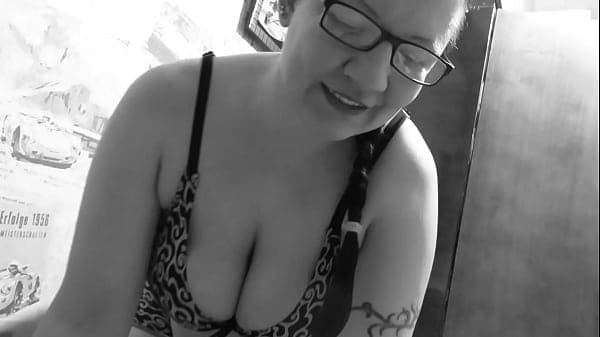 Amateur with a mature couple in a retro film. H...