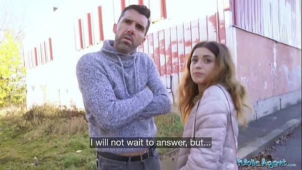 Public Agent Cute small tits Spaniard cheating ...
