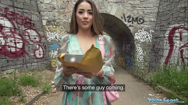 Public Agent - Real hard sex with sexy brunette...
