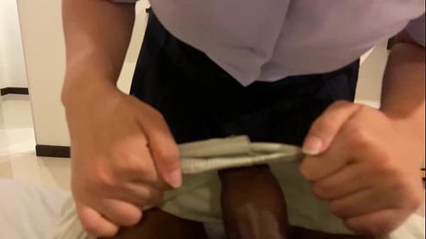She is loud moaning because hurt pussy