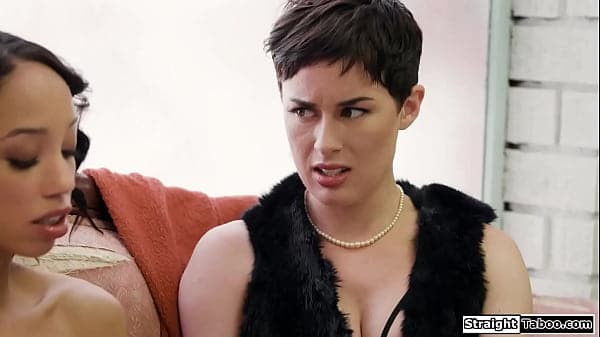Lesbian Olive Glass convinced her straight ebon...