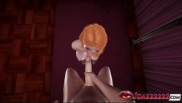 Naughty Fiery Redhead Foxy Strokes Massive Cock...