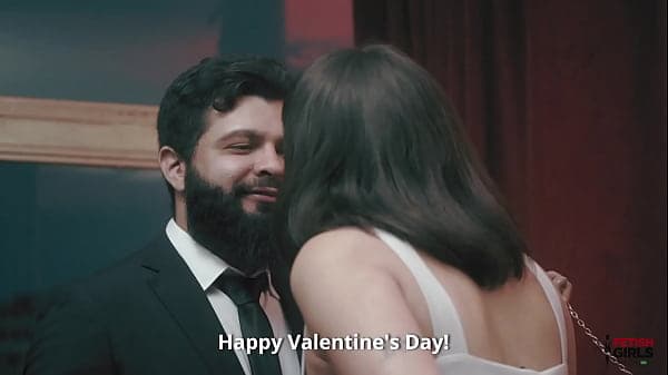 Um casal de namorados vivendo uma noite de&nbsp;feti...