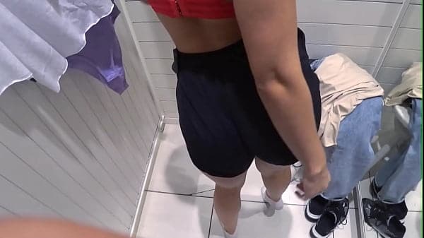 public sex - hot horny fucked in fitting room