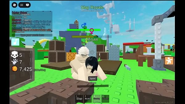 Fucking girls after beating them in Roblox Slap...