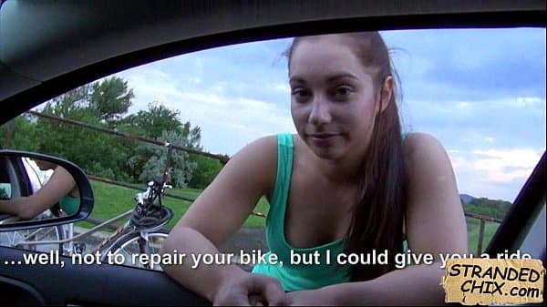 Amateur babe blowjob while driving Jenny Dark.2.1