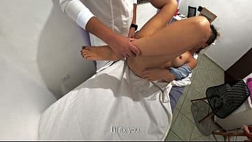 Orthopedic doctor examined the patient in the w...