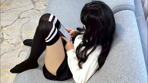Pretty student in sexy outfit lets teacher fill...