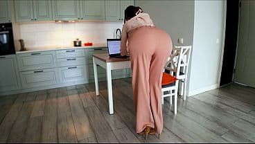 Bossy Step Mom Caught Her Step Son With a Boner...