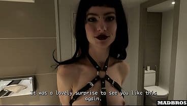 A Skinny French Goth Girl Invites Me To Fuck He...