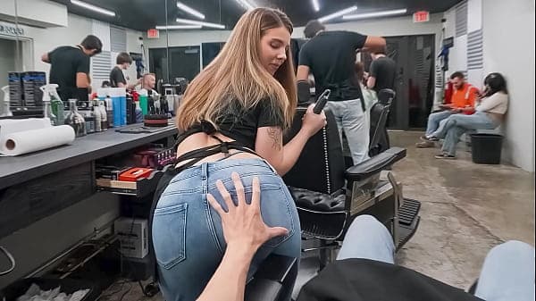 Groping the Slutty Young Cleaner&rsquo;s Ass in the B...