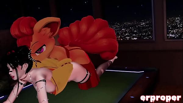 Vrchat vulpix and his trainer do some special t...