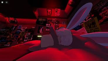 Roblox bunnygirl obsessed with cock gets destroyed