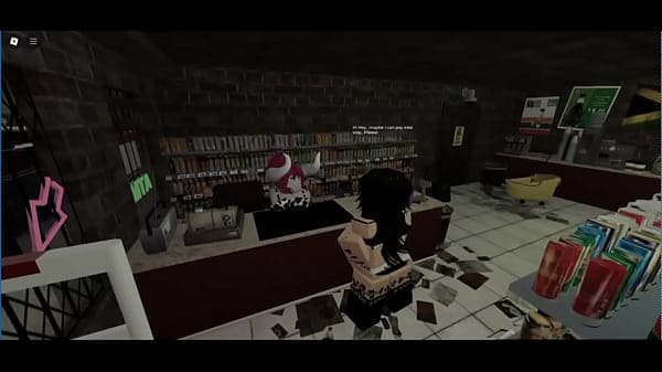 She couldn't pay me, so she had to pay with her...