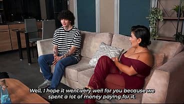 Busty Stepmother Knows How to Teach Her Stepson...