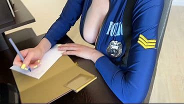Hot Cop with Perfect Ass &amp; Huge Tits Fucks and ...