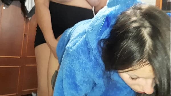 I caught my neighbors and joined them - Lesbian...