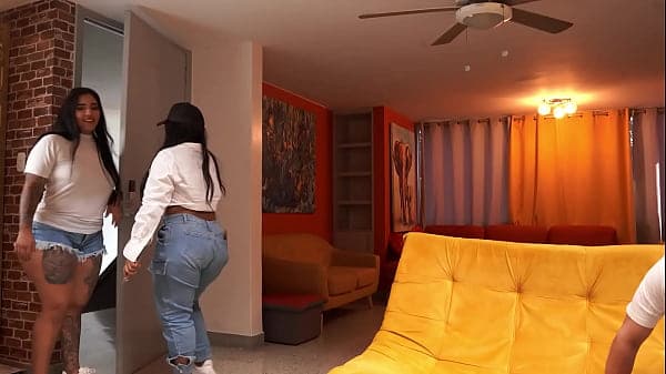 My girlfriend's big ass friend comes to visit a...