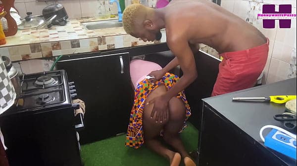 Africa sex. Ebony maid gets fucked hardcore by ...