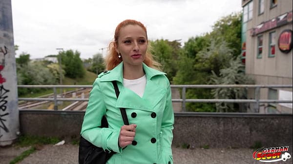 GERMAN SCOUT - Skinny Redhead Small Tits Girl L...