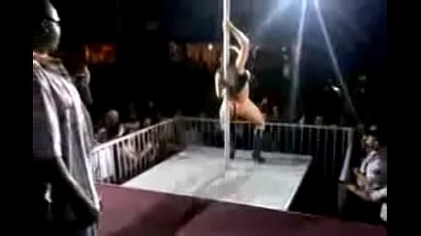 Hot woman enter a G-string contest