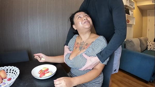 Busty Asian Breastfeeding Explosive Handjob and...